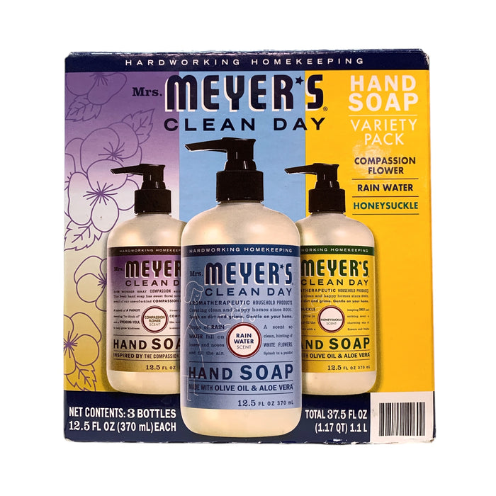 Mrs Meyer's Clean Day Hand Soap 3-Pack, 12.5oz., Variety Scents