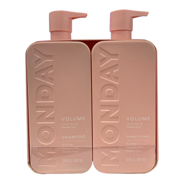 MONDAY Haircare VOLUME Shampoo + Conditioner Bundle (30 Fluid Ounce 2 Pack)