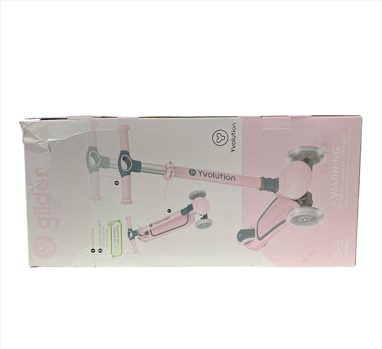 Yvolution Y Glider Kick & Roll 3-Wheel Scooter, Pink