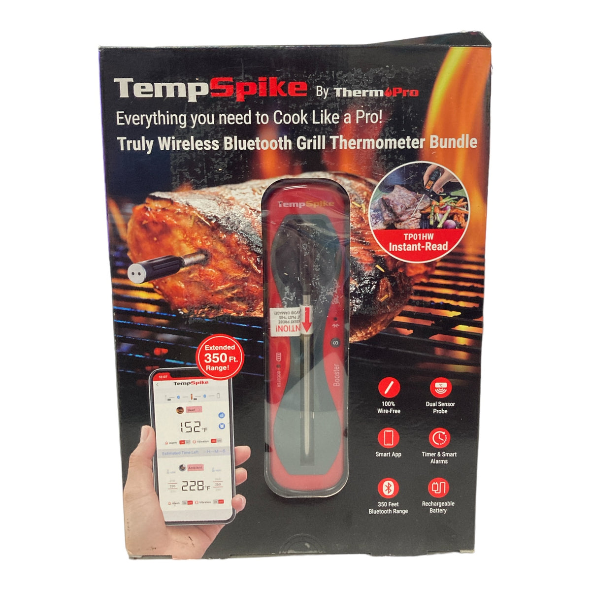 ThermoPro Truly Wireless Bluetooth Grill Thermometer Bundle — Ewirelessgear