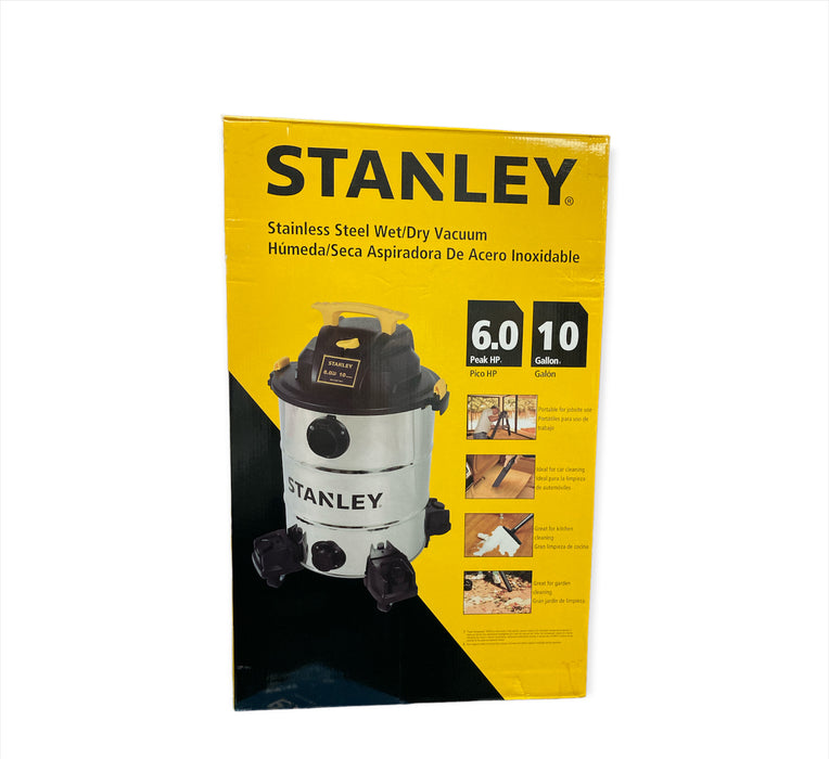 Stanley 10 gal. 6.0-Peak HP Stainless Steel Wet Dry Vacuum