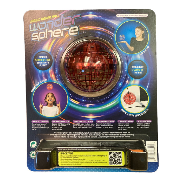 Wonder Sphere Magic Hover Ball - Red