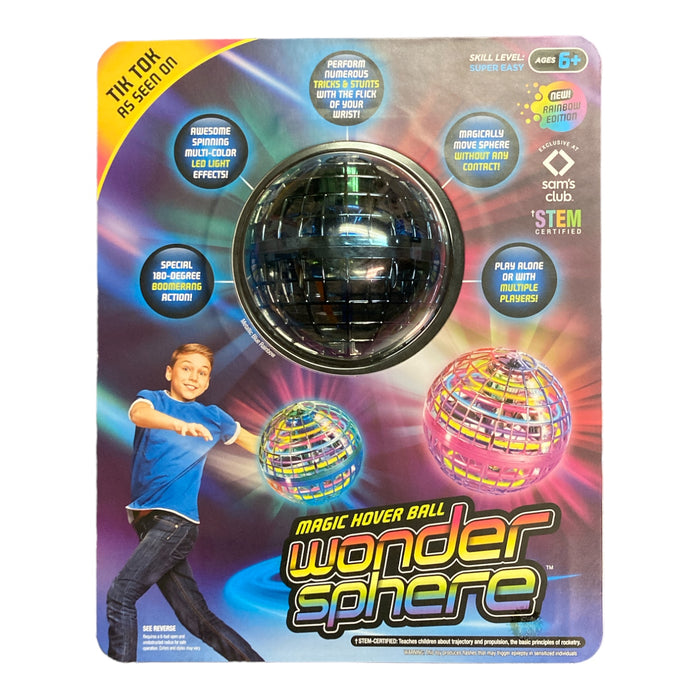 Wonder Sphere Magic Hover Ball, Rainbow Edition