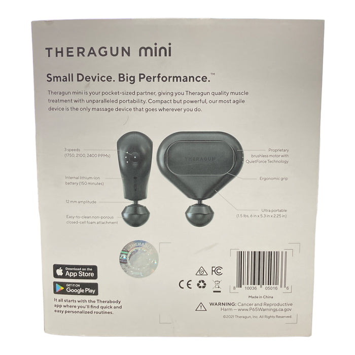 Theragun Mini Handheld Percussive Massage Device, 1st Gen