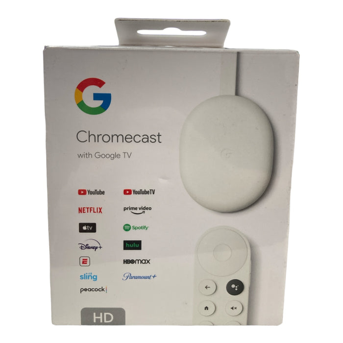 Google Nest GA03131 Chromecast With Google TV (HD) - Snow