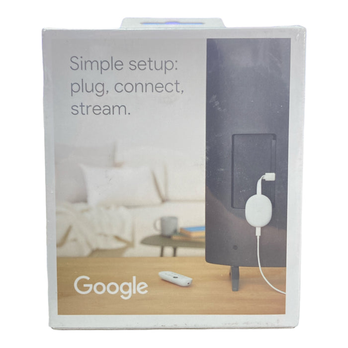 Google Nest GA03131 Chromecast With Google TV (HD) - Snow