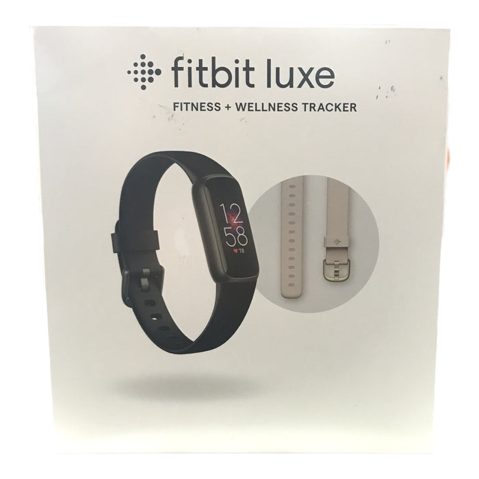 FitBit Luxe Fitness & Wellness Tracker - Graphite Stainless Steel/Black