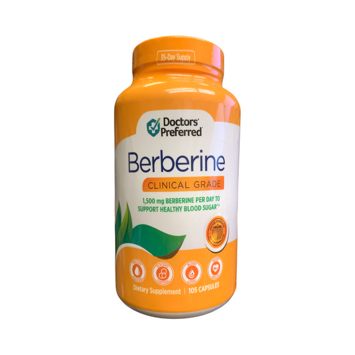 Doctor's Preferred Clinical Grade Berberine, 1500mg, 35day Supply, 105ct.