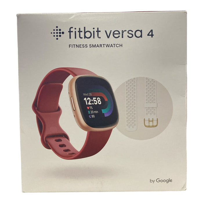 *Open Box* Fitbit Versa 4 Fitness Smartwatch Copper Rose