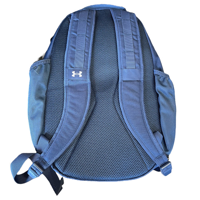 Under Armour 15" UA Hustle 5.0 Backpack, Navy, 6.3"W x 20.1"H x 12.6"D