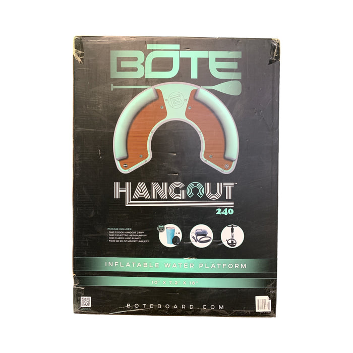 Bote Inflatable Water Platform, Hangout 240 Classic, 10' x 7.2' x 18"