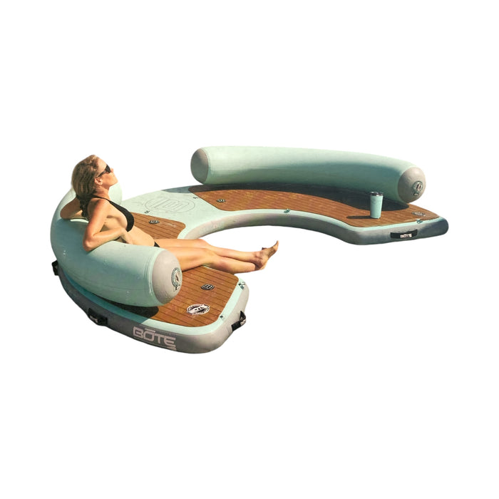 Bote Inflatable Water Platform, Hangout 240 Classic, 10' x 7.2' x 18"