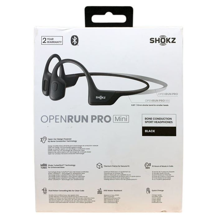 Shokz OpenRun Pro (Mini) Open-Ear Wireless Bluetooth Bone Induction Headphones