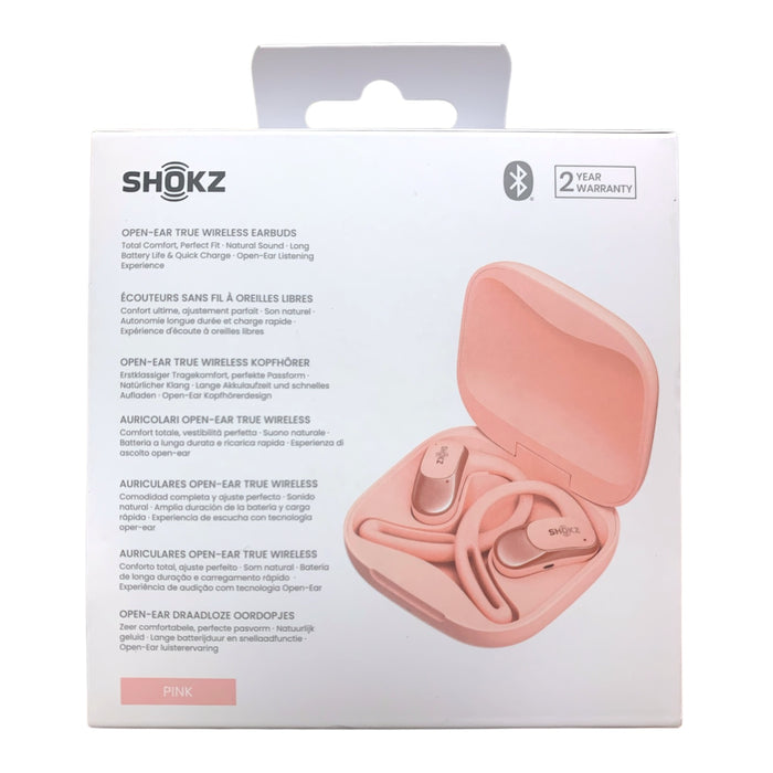 Shokz OpenFit Air Open-Ear True Wireless Earbuds, Pink