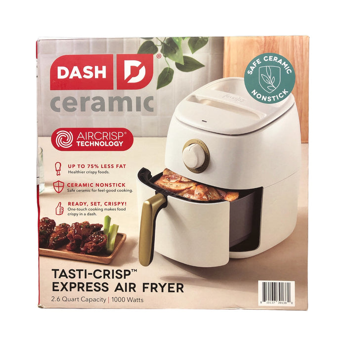 Dash Ceramic Tasti-Crisp™ Express Air Fryer, 1000 Watts, 2.6 Qt Capacity - White