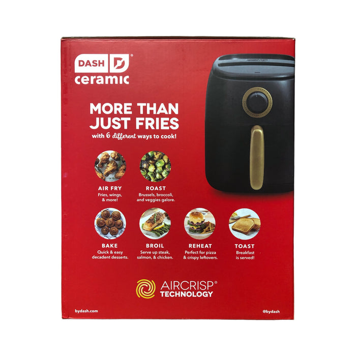 Dash Ceramic Tasti-Crisp™ Express Air Fryer, 1000 Watts, 2.6 Qt Capacity - Black