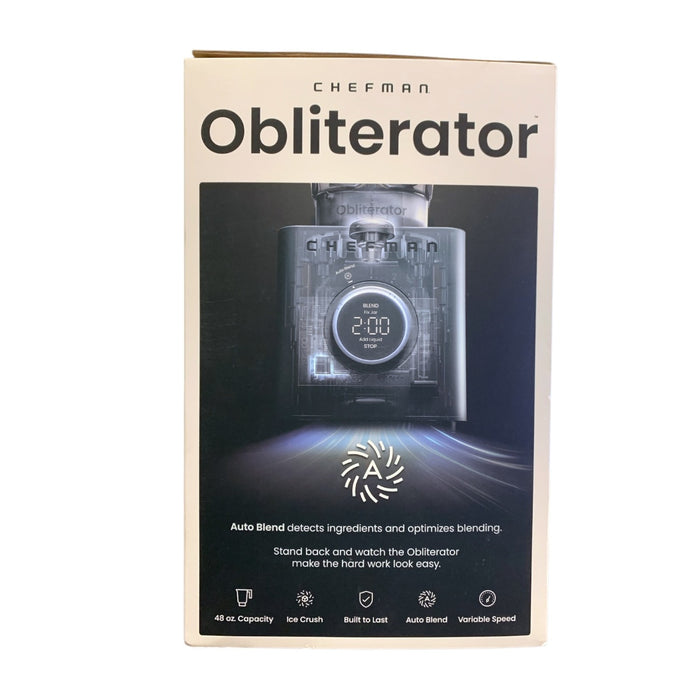 Chefman Obliterator 48 0z. Countertop Variable Speed Power Blender, Concrete