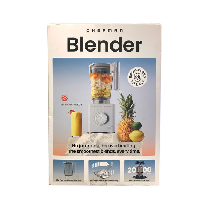Chefman Obliterator 48 0z. Countertop Variable Speed Power Blender, Concrete