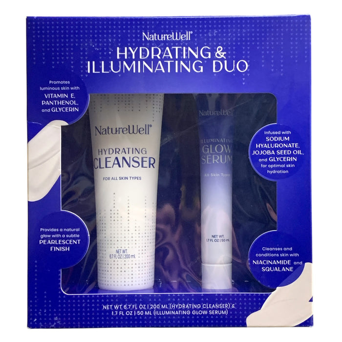 NatureWell Hydrating Cleanser (6.7oz.) & Illuminating Glow Serum Duo (1.7oz.)