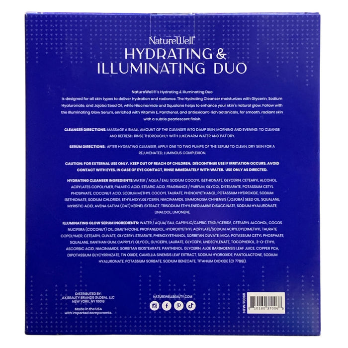NatureWell Hydrating Cleanser (6.7oz.) & Illuminating Glow Serum Duo (1.7oz.)