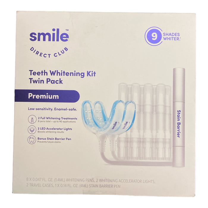 SmileDirectClub Premium Teeth Whitening Kit, Twin Pack