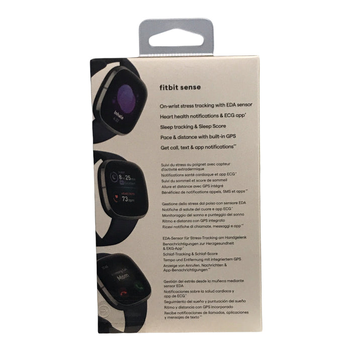 Fitbit Sense Advanced Activity Tracker Smartwatch - Carbon/Graphit