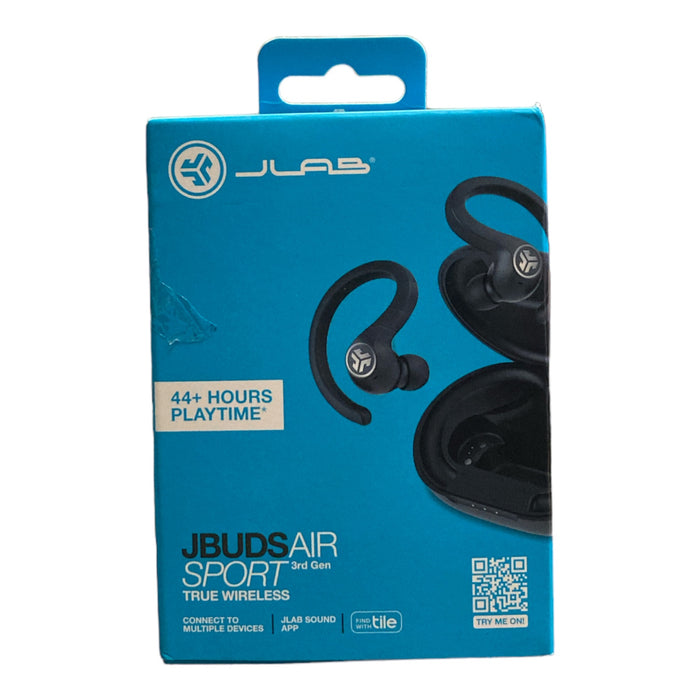 JLab Audio JBuds Air Sport True Wireless Bluetooth Earbuds, Black