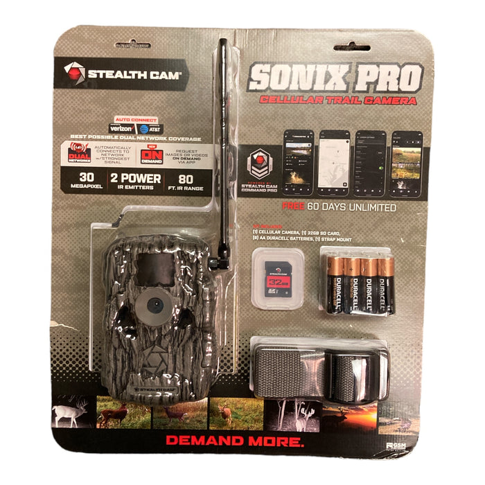 Stealth Cam Sonix Pro Wireless Cellular Game Camera Dual Automatic Connection