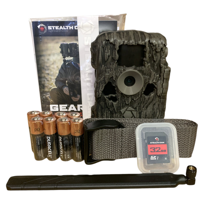 Stealth Cam Sonix Pro Wireless Cellular Trail Camera Kit, 32GB SD & Strap Mount