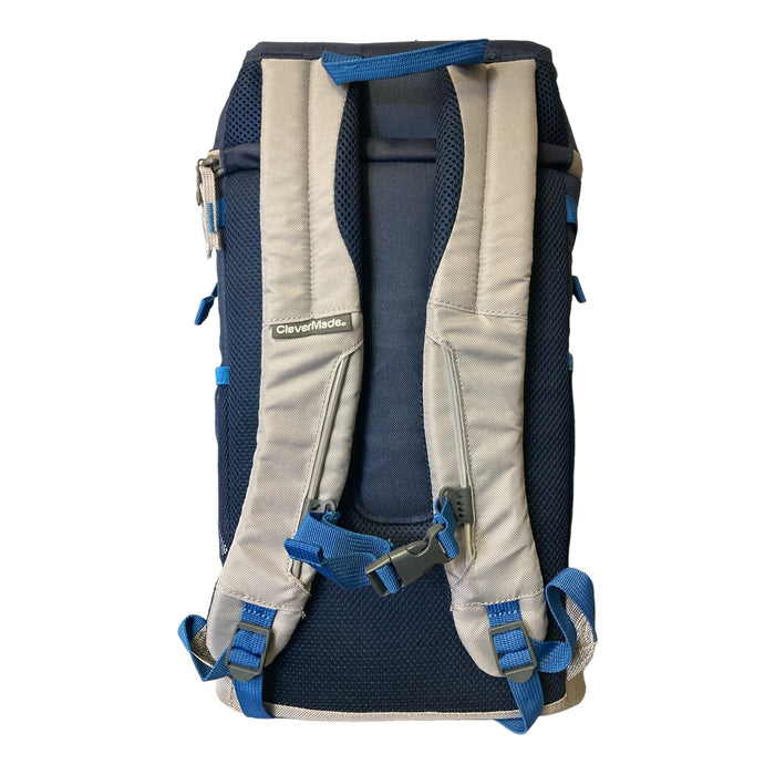 CleverMade Cardiff Insulated Leakproof Cooler Backpack with Bottle Opener, Navy