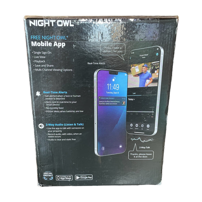 Night Owl Expandable Wi-Fi NVR 1080p Wire Free Spotlight Cameras +1TB Hard Drive