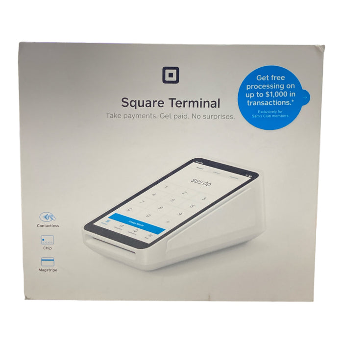 Square Credit/Debit Card Terminal for Contactless Chip/Magstripe Payment Cards