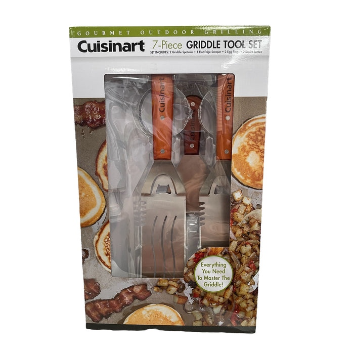 Cuisinart 7-Piece Wooden Handle Griddle Tool Set