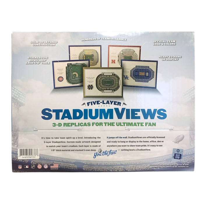 YouTheFan Officially Licensed NCAA 3D Stadium Replicas, 5-Layer Artwork