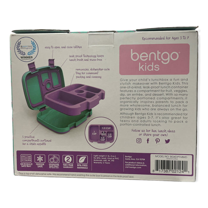 Bentgo Kids Leak-Proof, 5-Compartment Bento-Style Lunch Box - Mermaid Scales