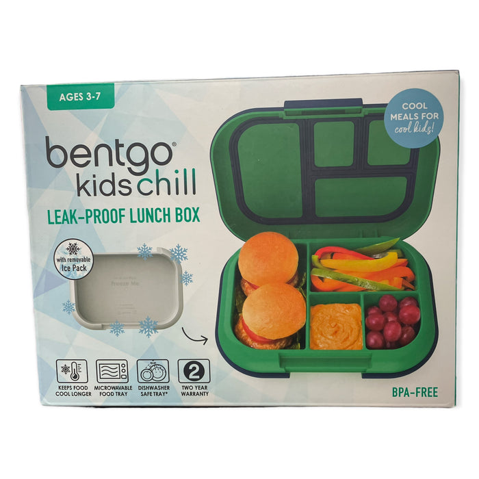 Bentgo Kids Chill Leak-Proof Lunch Box with Ice Pack, Green