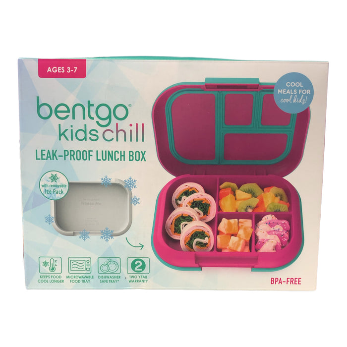 Bentgo Kids Chill Leak-Proof Lunch Box, Fuchsia/Teal