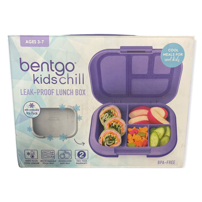 Bentgo Kids Chill Leak-Proof Lunch Box with Ice Pack, Purple