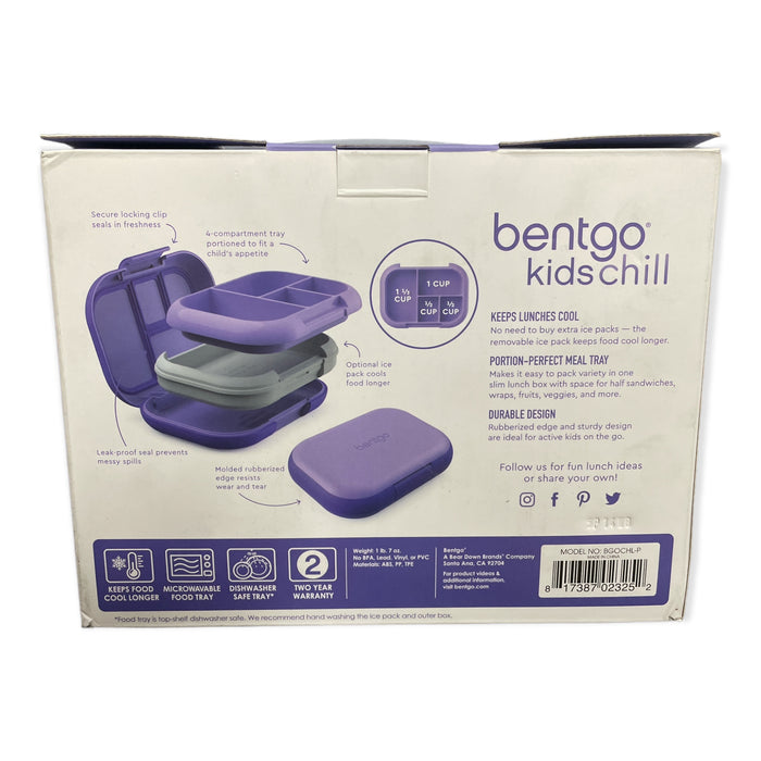Bentgo Kids Chill Leak-Proof Lunch Box with Ice Pack, Purple