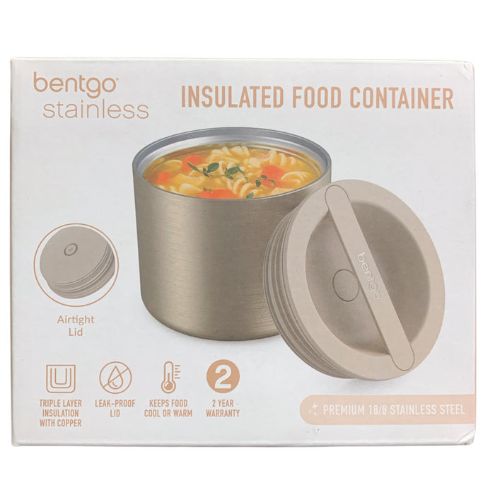 Bentgo Stainless Double-Walled Stainless Steel Insulated Food Container, 19oz.
