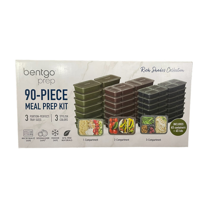 Bentgo Prep 90 Piece Meal Prep Set, E-book included, BPA Free