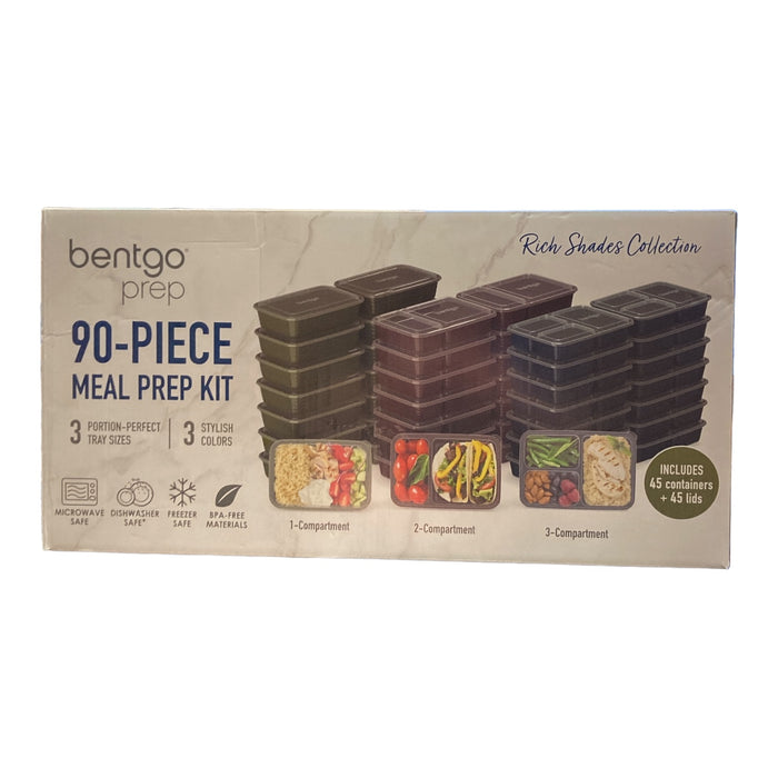 Bentgo 90 Piece Meal Prep Set (Rich Shades)