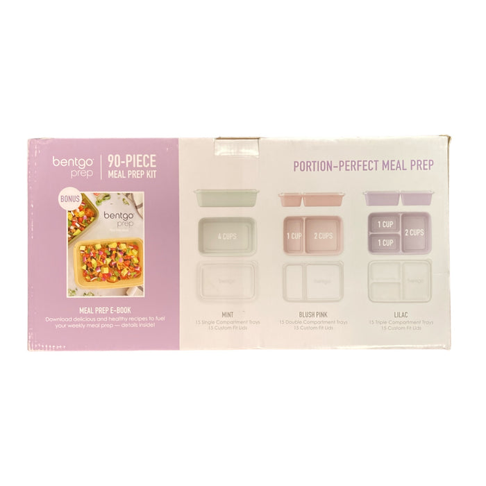 Bentgo 90 Piece Meal Prep Set (Floral Pastels)