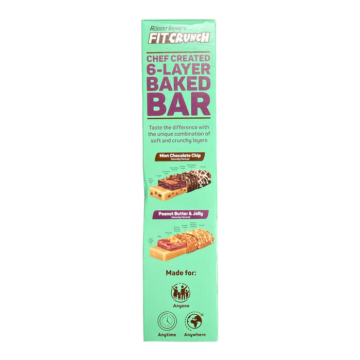 Chef Robert Irvine's FITCRUNCH Protein Bar Variety Mint Choc Chip & PBJ (18 Ct)