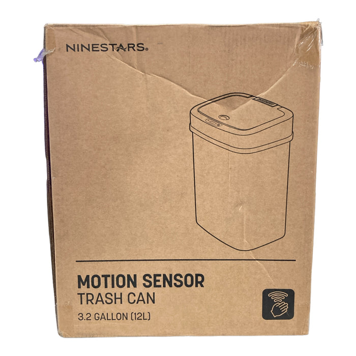 Nine Stars 3.2g Motion Sensor Trash Can, Gold