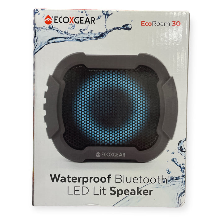 ECOXGEAR Eco Roam 30 Small Rugged IPX67 Waterproof BT Speaker (Gray)