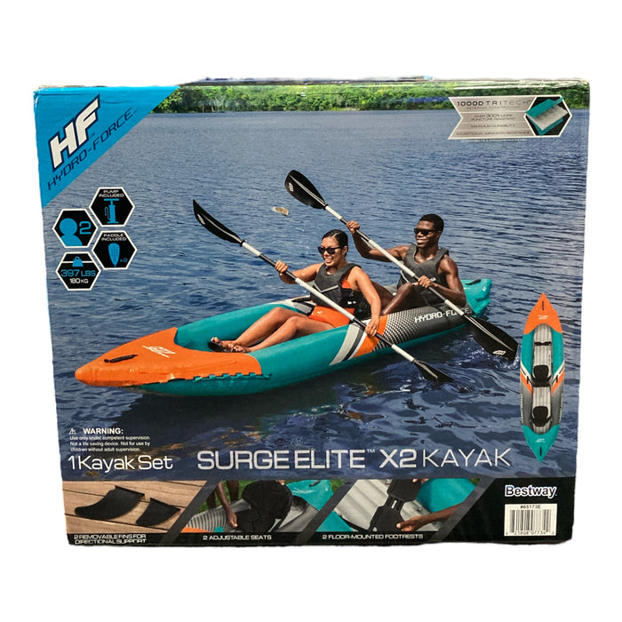 Hydro-Force Surge Elite X2 Inflatable Two-Person Kayak, 12'8"