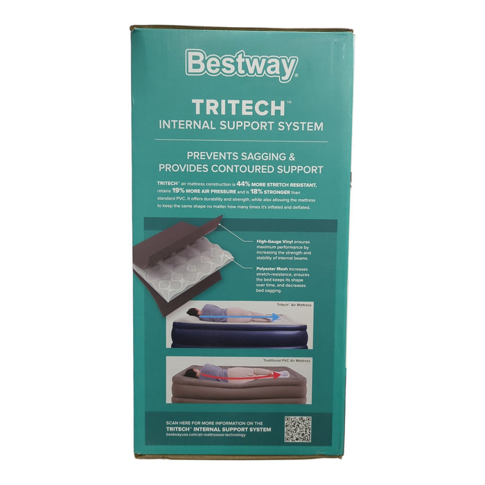 Bestway Tritech Air Mattress King 22" with Built-in Pump