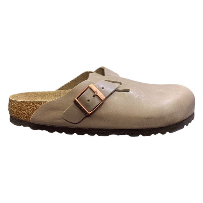 Birkenstock Unisex Adults' Boston BS Oiled Leather Clog, Narrow Fit