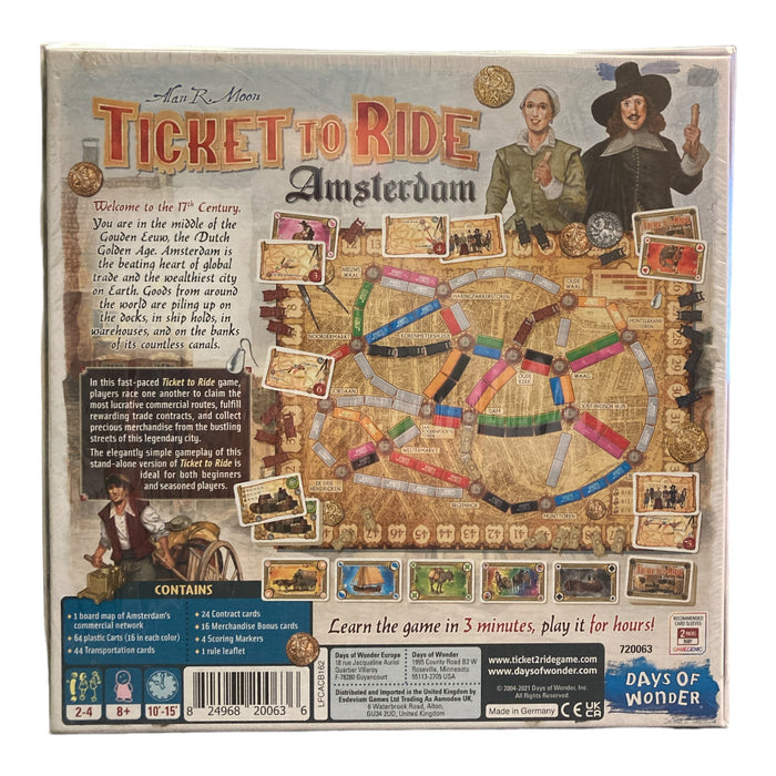 Days of Wonder Ticket To Ride Amsterdam Strategy Board Game